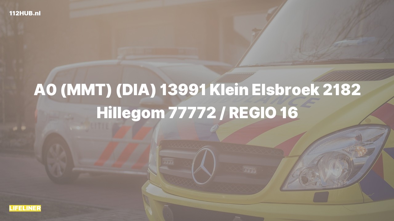 Deelafbeelding voor Traumahelikopter met spoed naar de Klein Elsbroek in Hillegom.