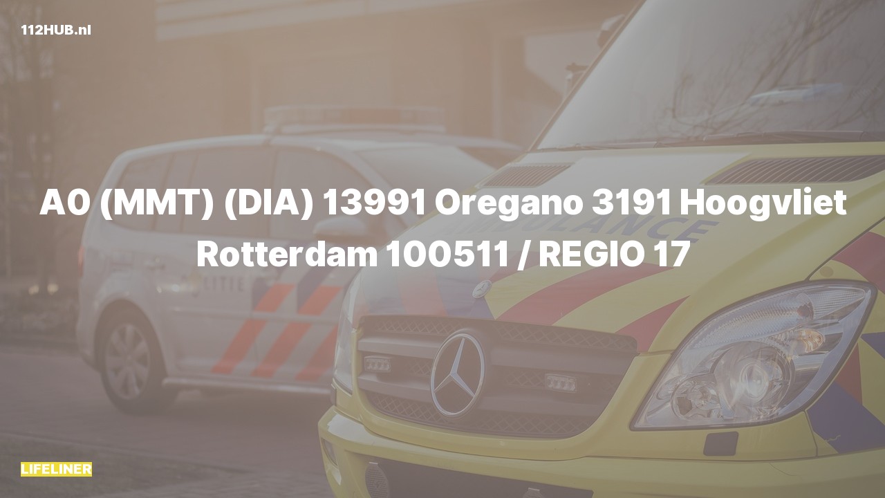Deelafbeelding voor De traumahelikopter is met spoed uitgerukt naar de Oregano in Hoogvliet Rotterdam