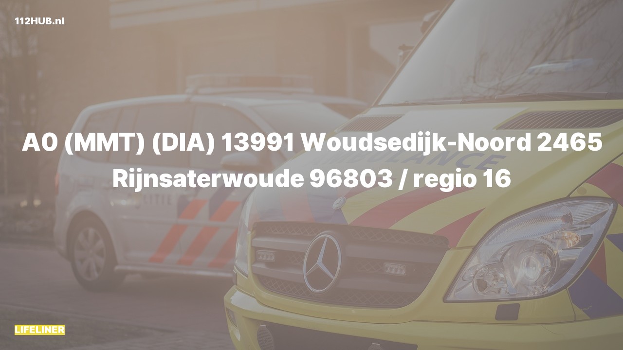 Deelafbeelding voor De traumahelikopter is met spoed uitgerukt naar de Woudsedijk-Noord in Rijnsaterwoude