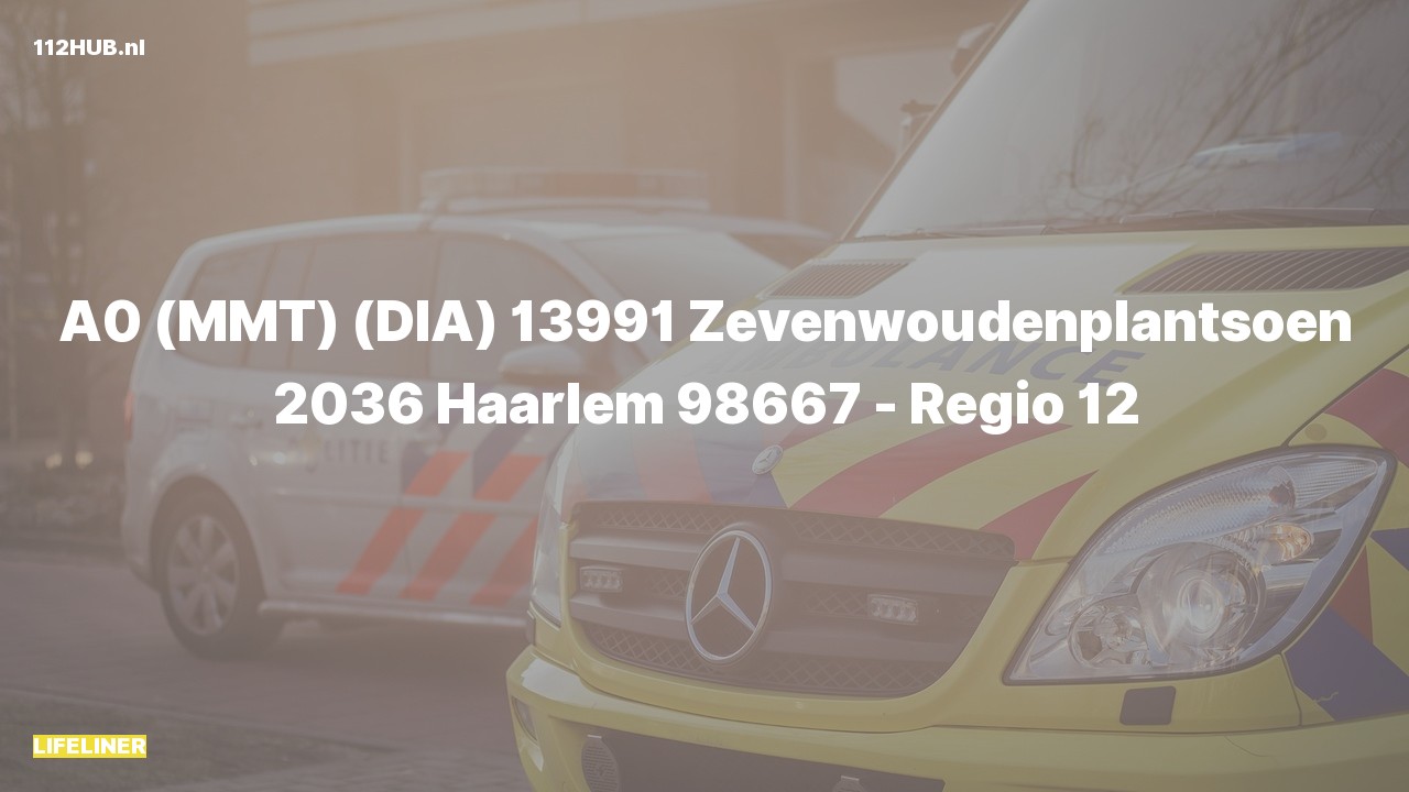 Deelafbeelding voor De traumahelikopter is met spoed uitgerukt naar de Zevenwoudenplantsoen in Haarlem