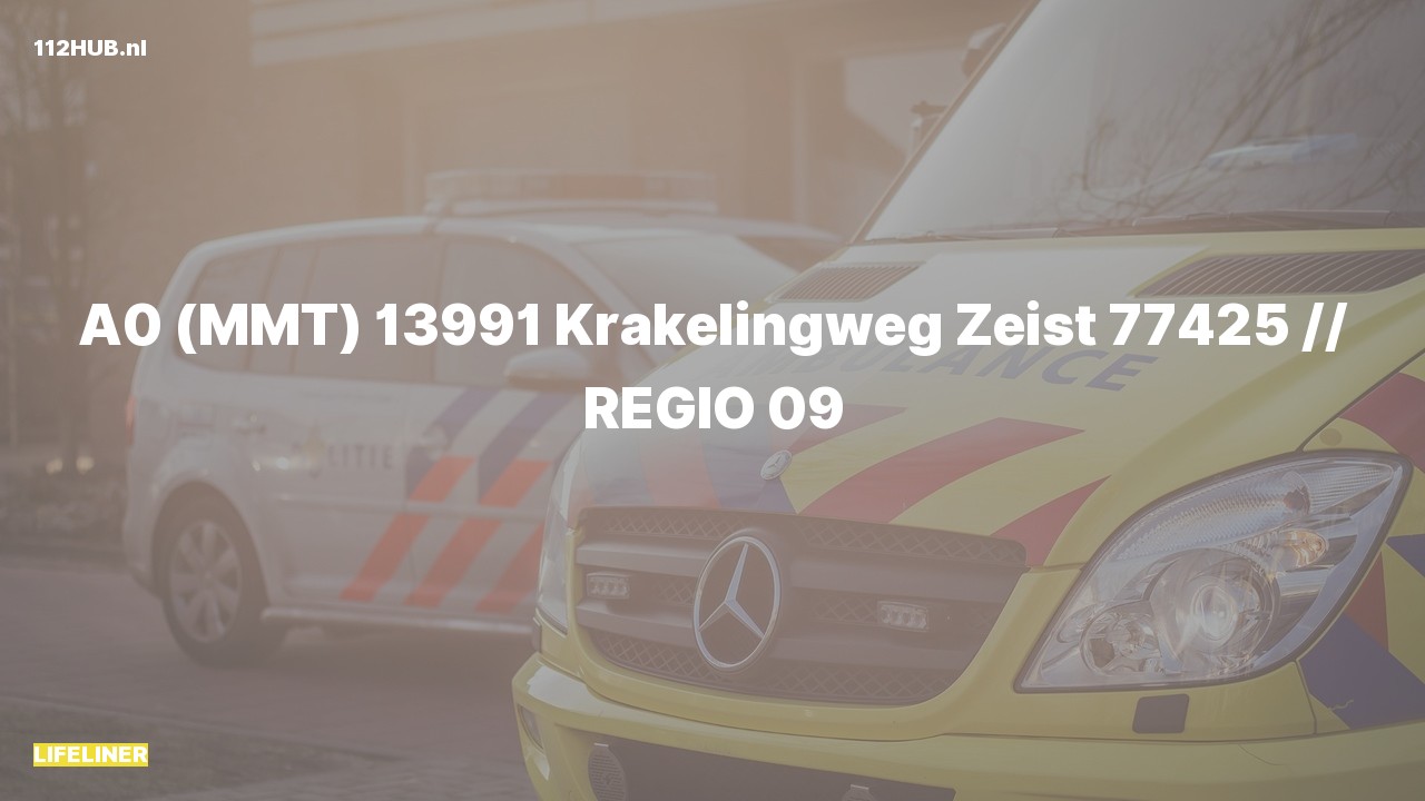 Deelafbeelding voor Traumahelikopter met spoed naar de Krakelingweg in Zeist.