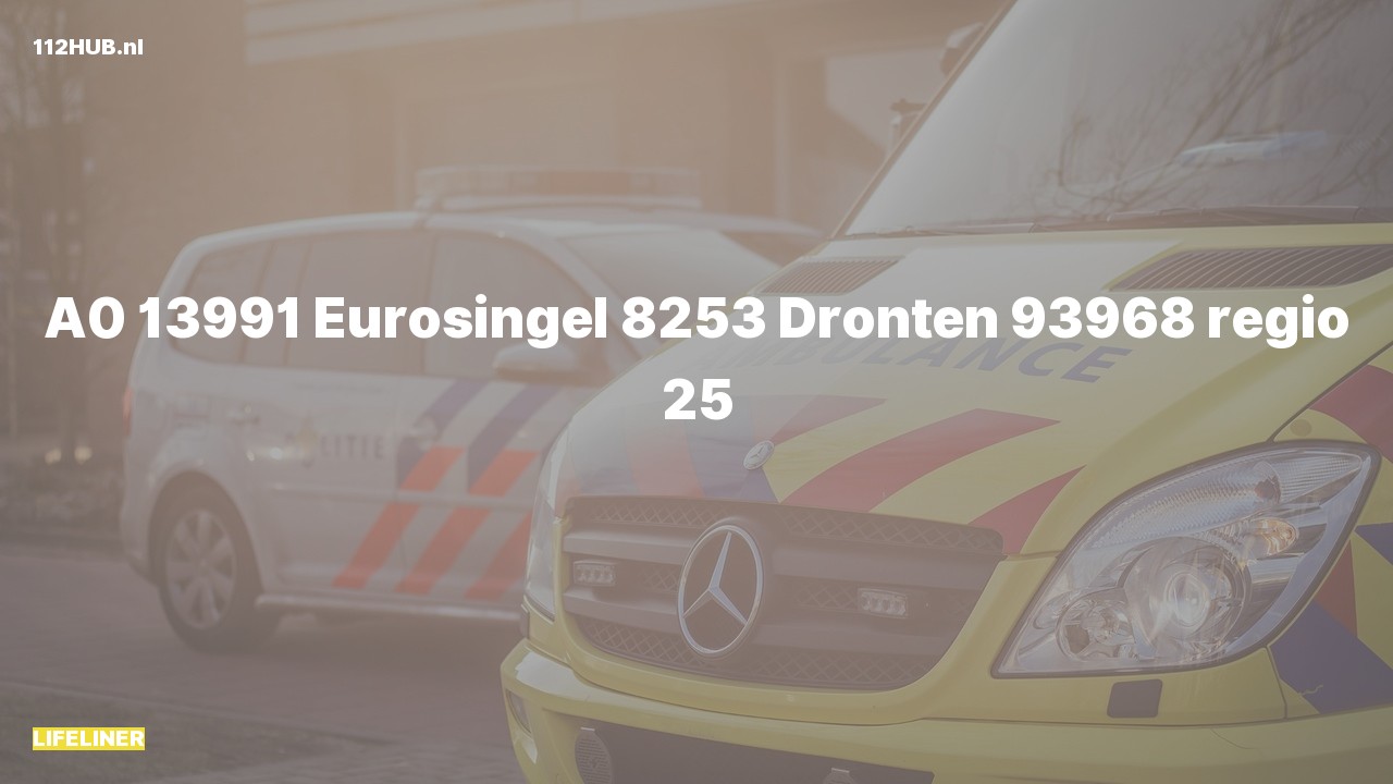 Deelafbeelding voor De traumahelikopter is met spoed uitgerukt naar de Eurosingel in Dronten