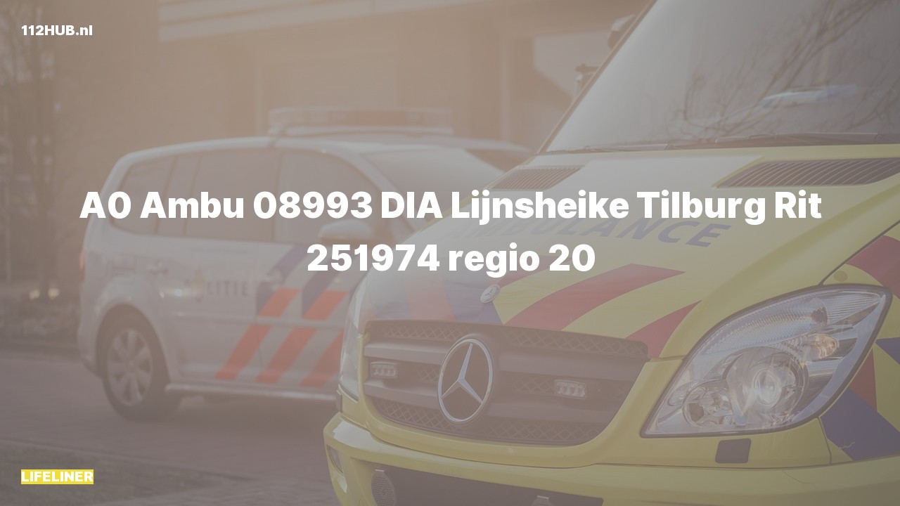 Deelafbeelding voor Traumahelikopter met spoed naar de Lijnsheike in Tilburg.