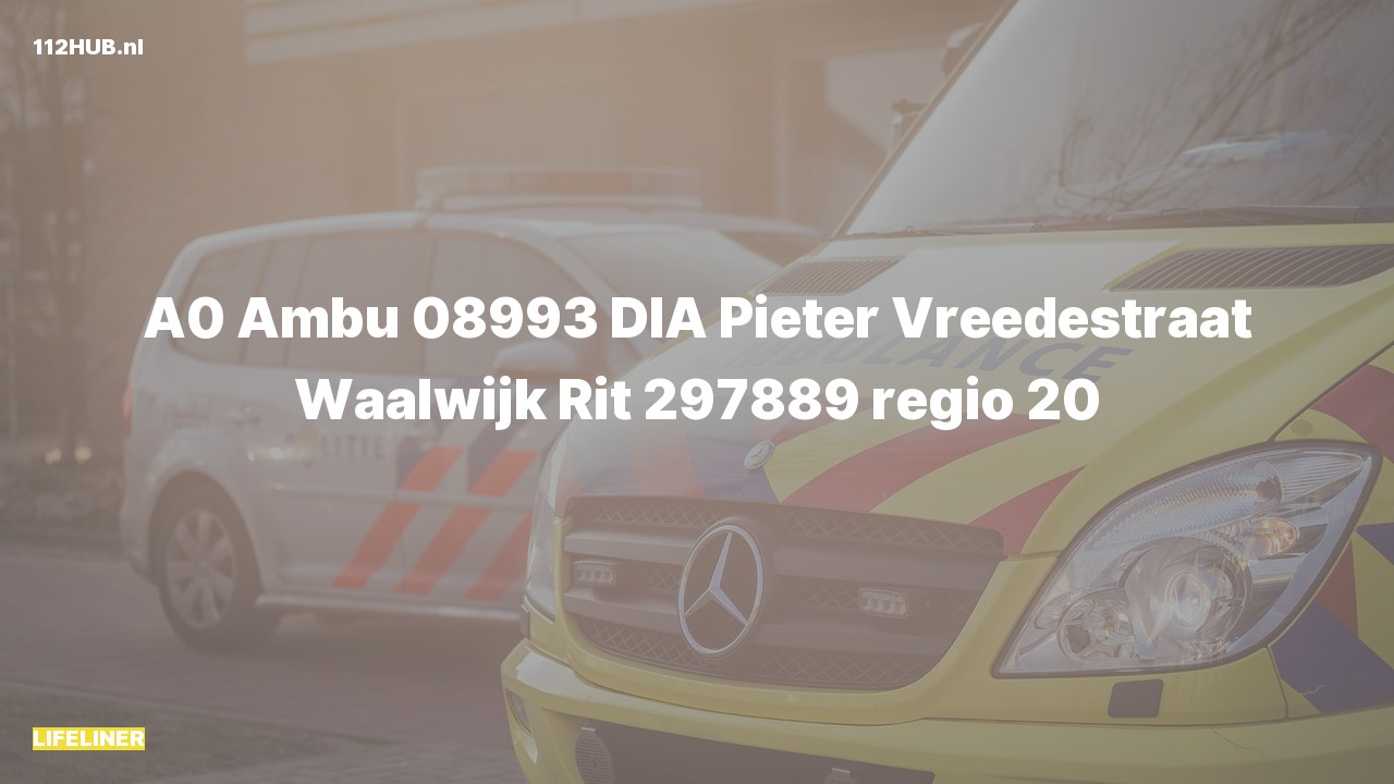 Deelafbeelding voor De traumahelikopter is met spoed uitgerukt naar de Pieter Vreedestraat in Waalwijk