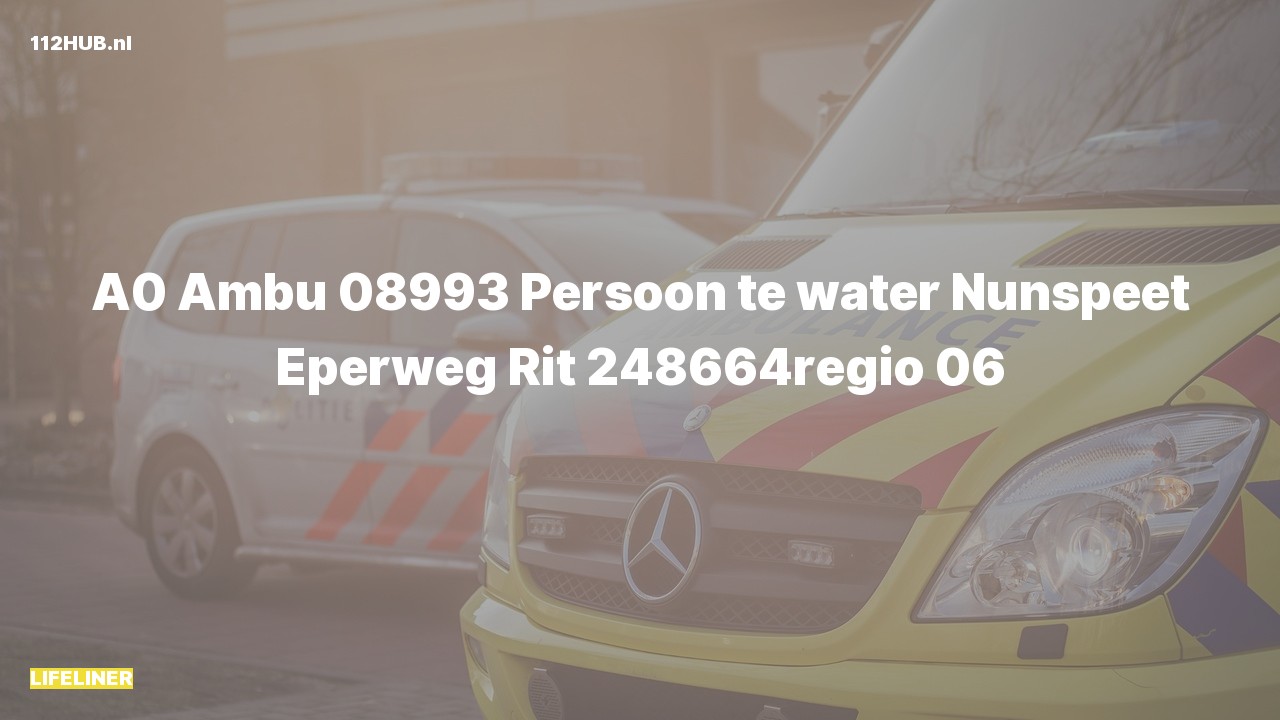 Deelafbeelding voor Traumahelikopter met spoed naar de Eperweg in Nunspeet.