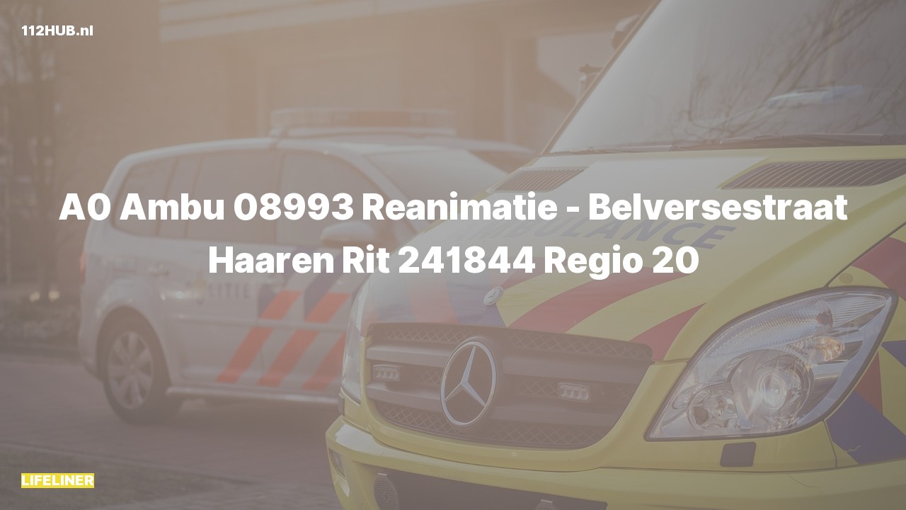 Deelafbeelding voor Traumahelikopter met spoed naar de Belversestraat in Haaren.