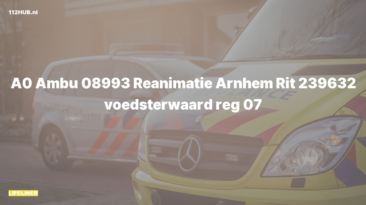 Deelafbeelding voor Traumahelikopter met spoed naar de Voedsterwaard in Arnhem.