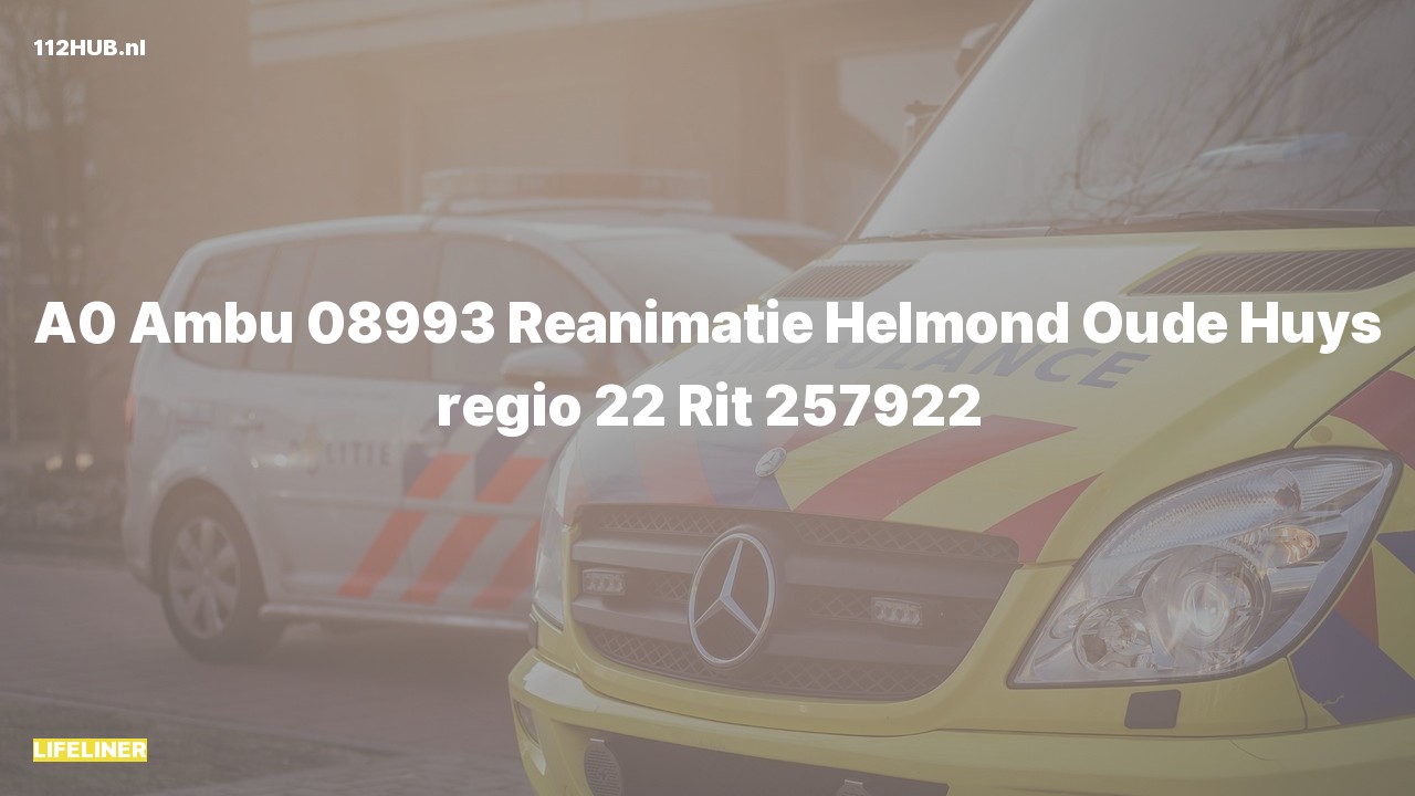 Deelafbeelding voor Traumahelikopter met spoed naar de Oude Huys in Helmond.