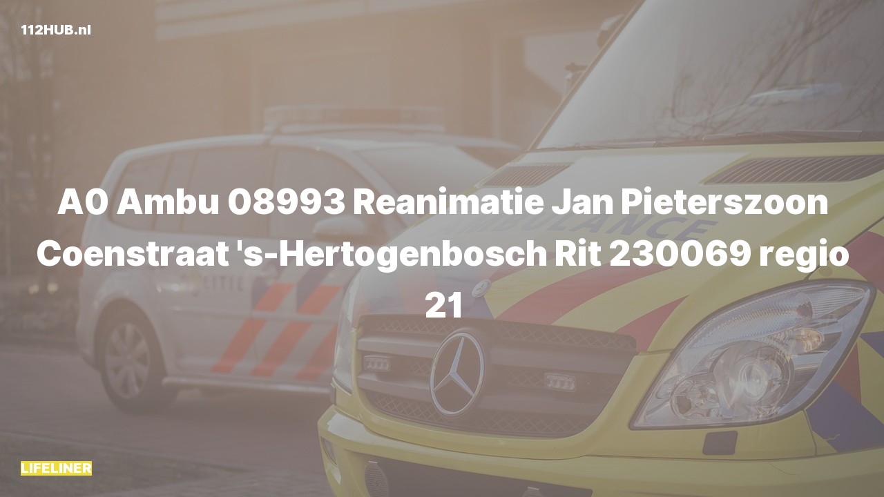Deelafbeelding voor Traumahelikopter met spoed naar de Jan Pieterszoon Coenstraat in 's-Hertogenbosch.