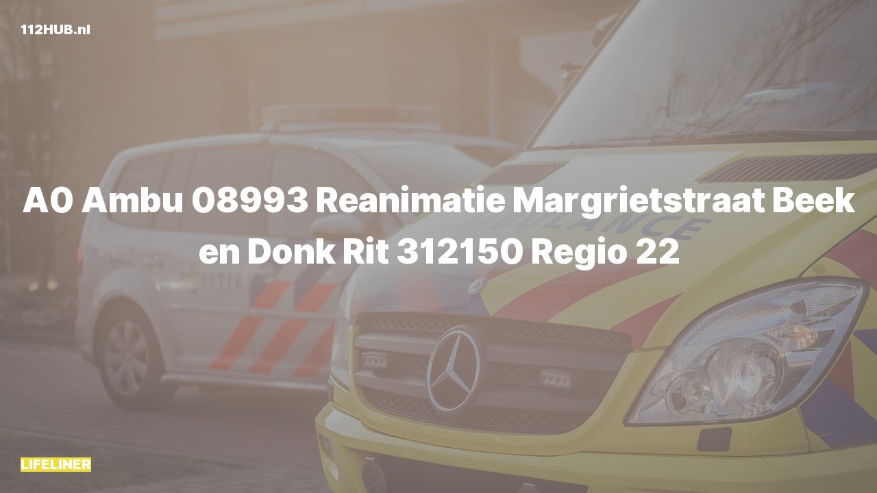 Deelafbeelding voor De traumahelikopter is met spoed uitgerukt voor een reanimatie naar de Margrietstraat in Beek en Donk