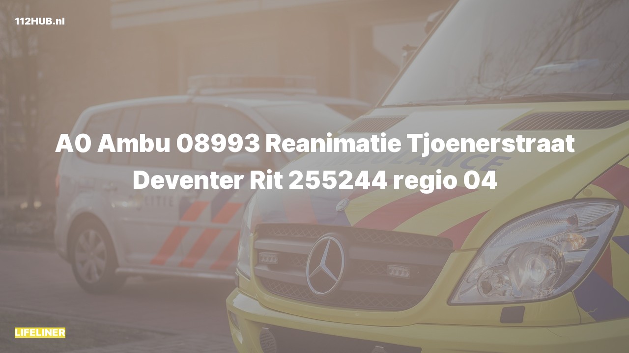 Deelafbeelding voor Traumahelikopter met spoed naar de Tjoenerstraat in Deventer.