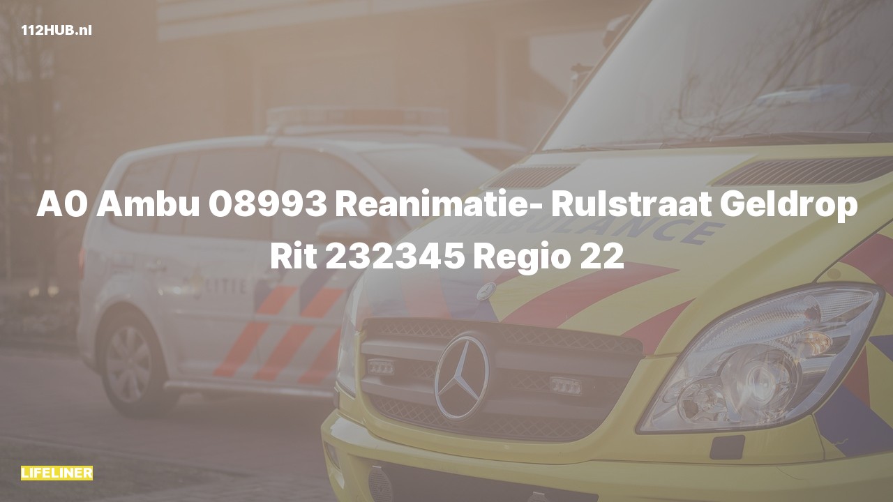 Deelafbeelding voor Traumahelikopter met spoed naar de Rulstraat in Geldrop.