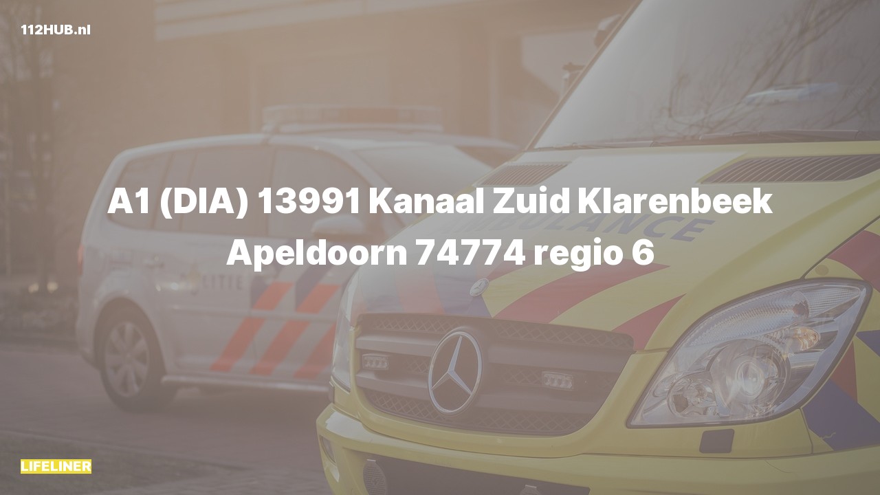 Deelafbeelding voor Traumahelikopter met spoed naar de Kanaal Zuid in Apeldoorn.