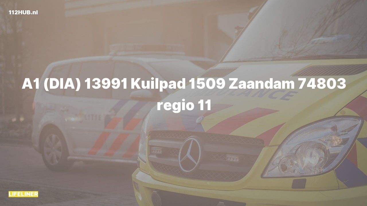 Deelafbeelding voor Traumahelikopter met spoed naar de Kuilpad in Zaandam.