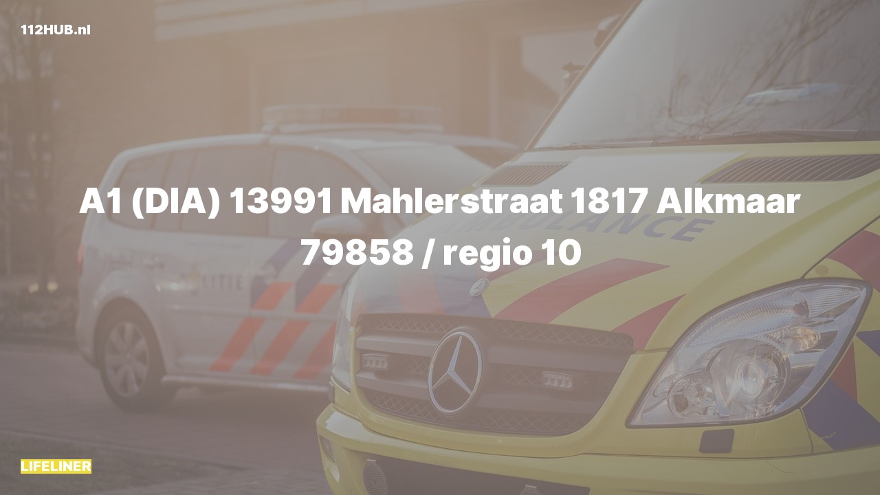 Deelafbeelding voor Traumahelikopter met spoed naar de Mahlerstraat in Alkmaar.