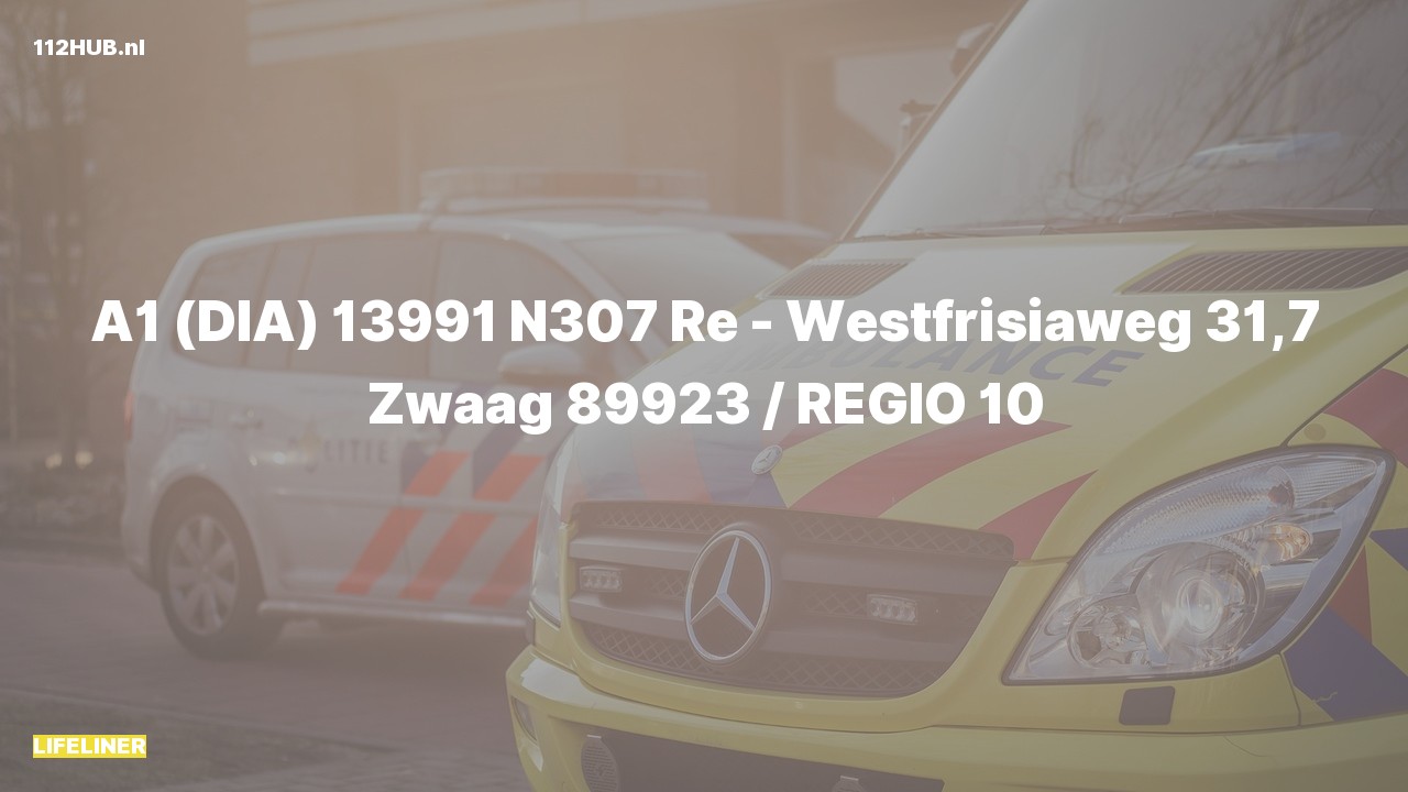 Deelafbeelding voor De traumahelikopter is met spoed uitgerukt op de N307 bij hectometerpaaltje 31.7