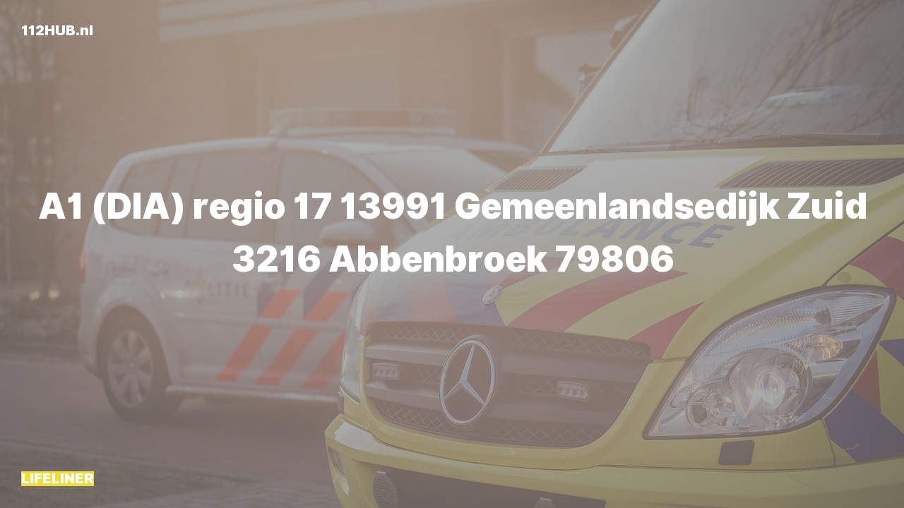 Deelafbeelding voor Traumahelikopter met spoed naar de Gemeenlandsedijk Zuid in Abbenbroek.