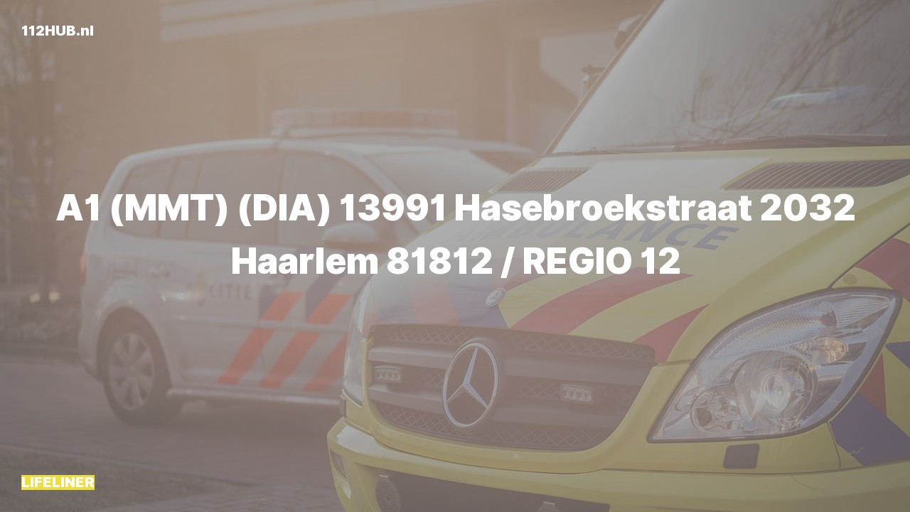 Deelafbeelding voor Traumahelikopter met spoed naar de Hasebroekstraat in Haarlem.