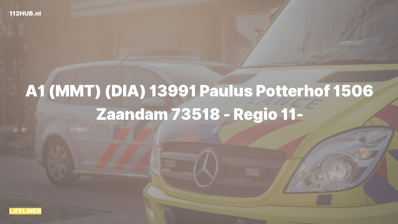 Deelafbeelding voor Traumahelikopter met spoed naar de Paulus Potterhof in Zaandam.
