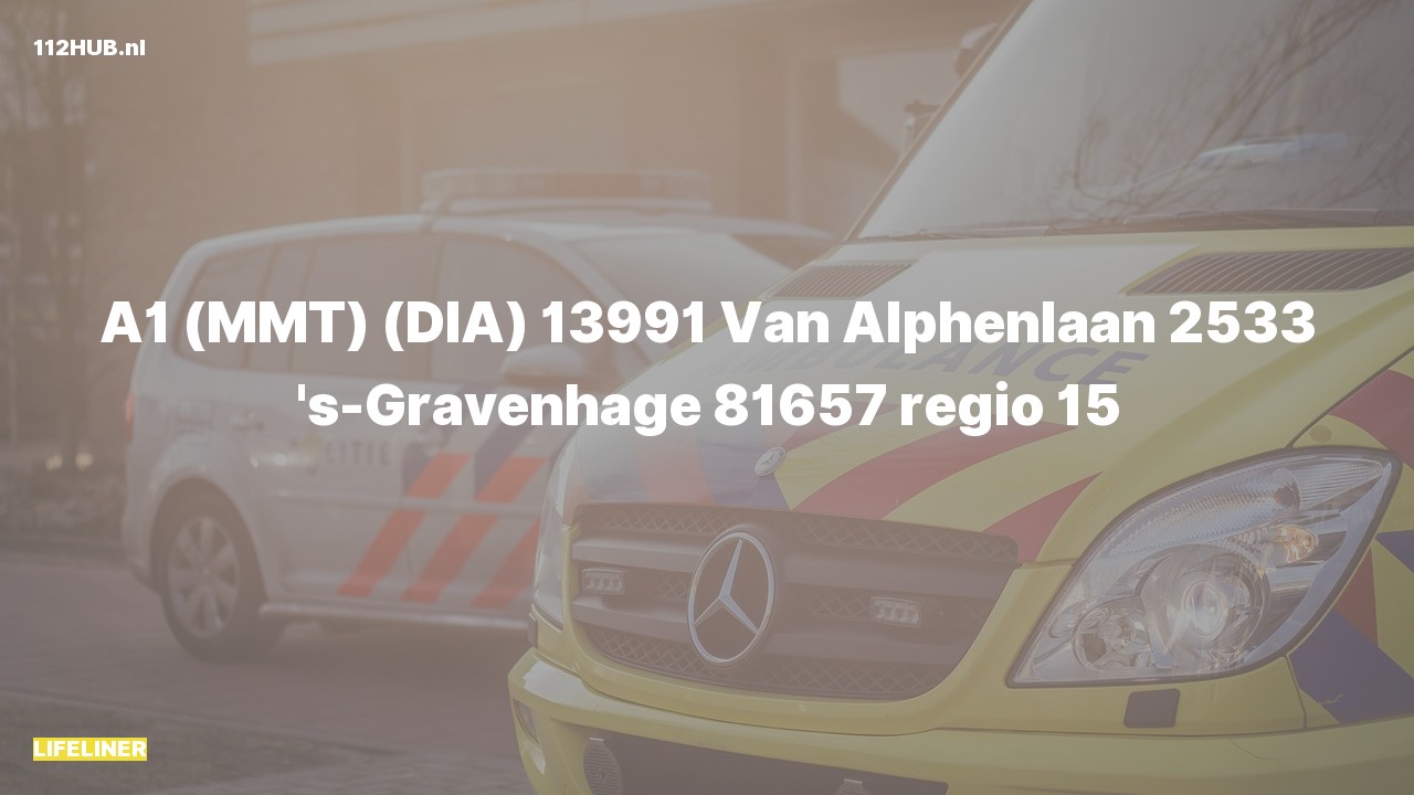 Deelafbeelding voor Traumahelikopter met spoed naar de Van Alphenlaan in 's-Gravenhage.