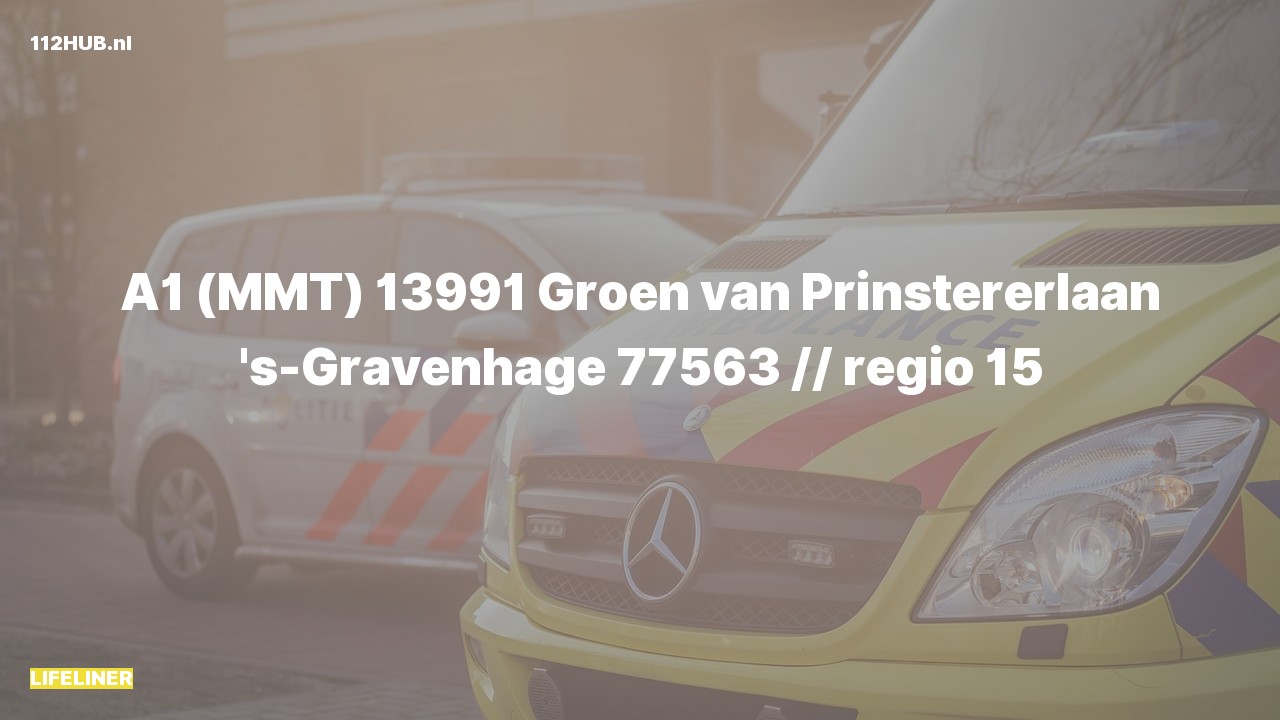 Deelafbeelding voor Traumahelikopter met spoed naar de Groen van Prinstererlaan in 's-Gravenhage.