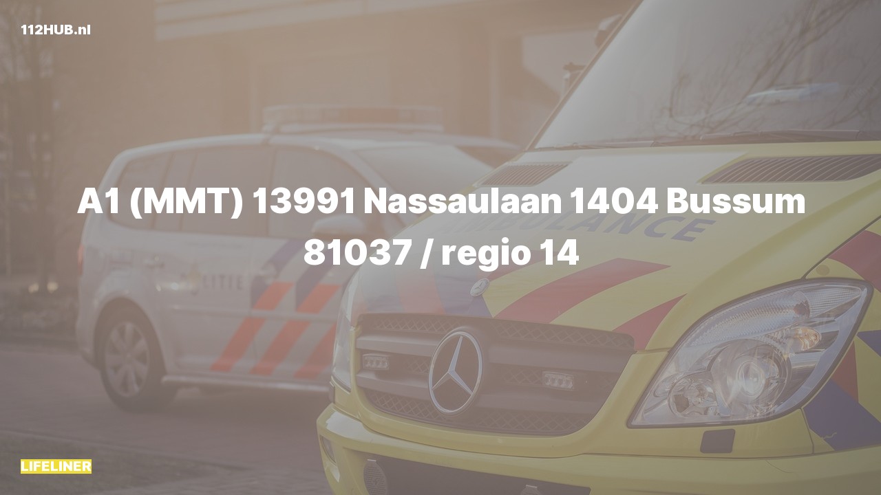 Deelafbeelding voor Traumahelikopter met spoed naar de Nassaulaan in Bussum.