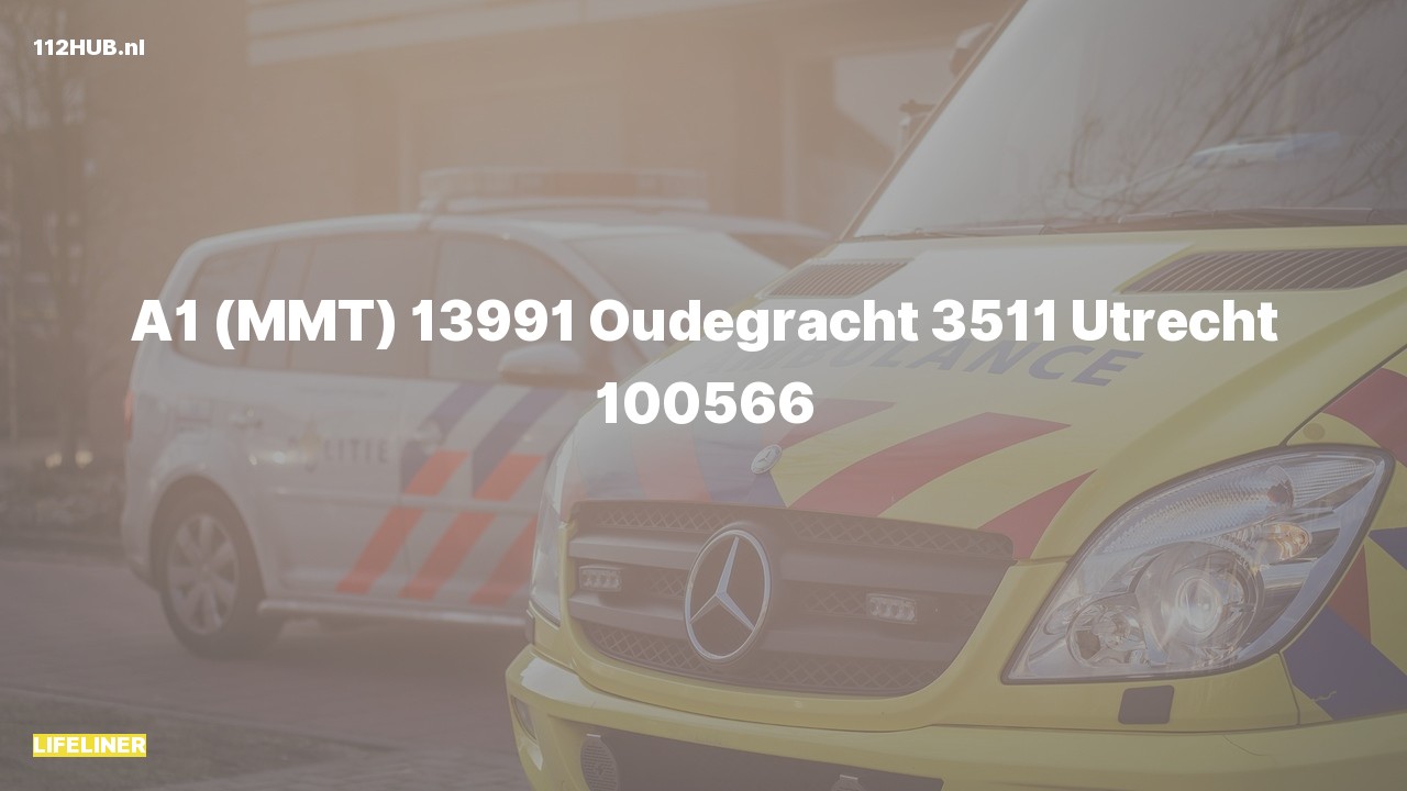 Deelafbeelding voor De traumahelikopter is met spoed uitgerukt naar de Oudegracht in Utrecht