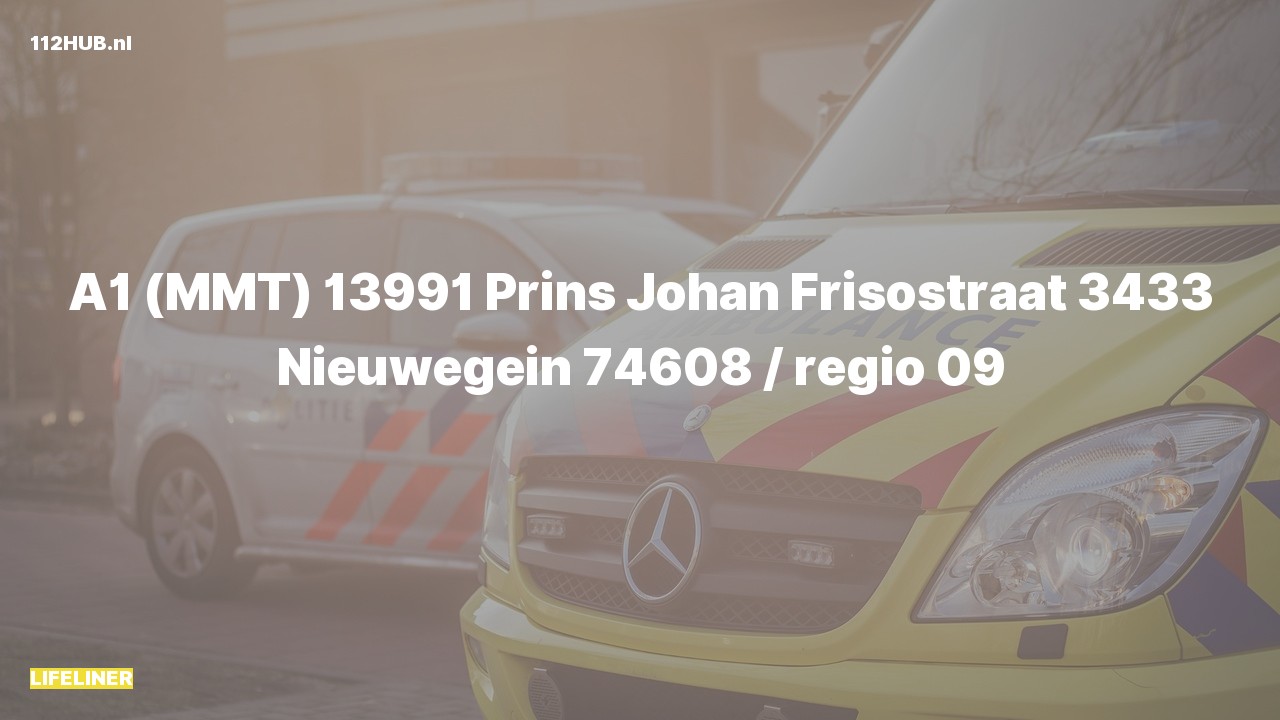 Deelafbeelding voor Traumahelikopter met spoed naar de Prins Johan Frisostraat in Nieuwegein.