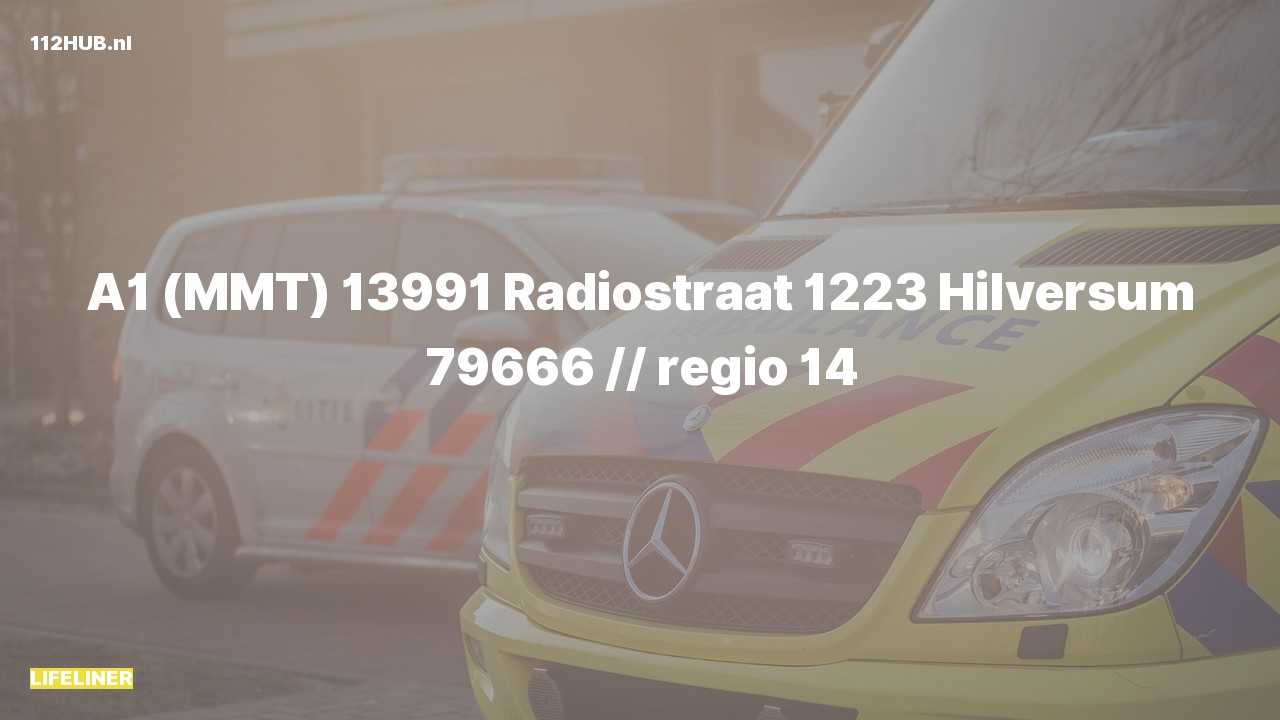 Deelafbeelding voor Traumahelikopter met spoed naar de Radiostraat in Hilversum.