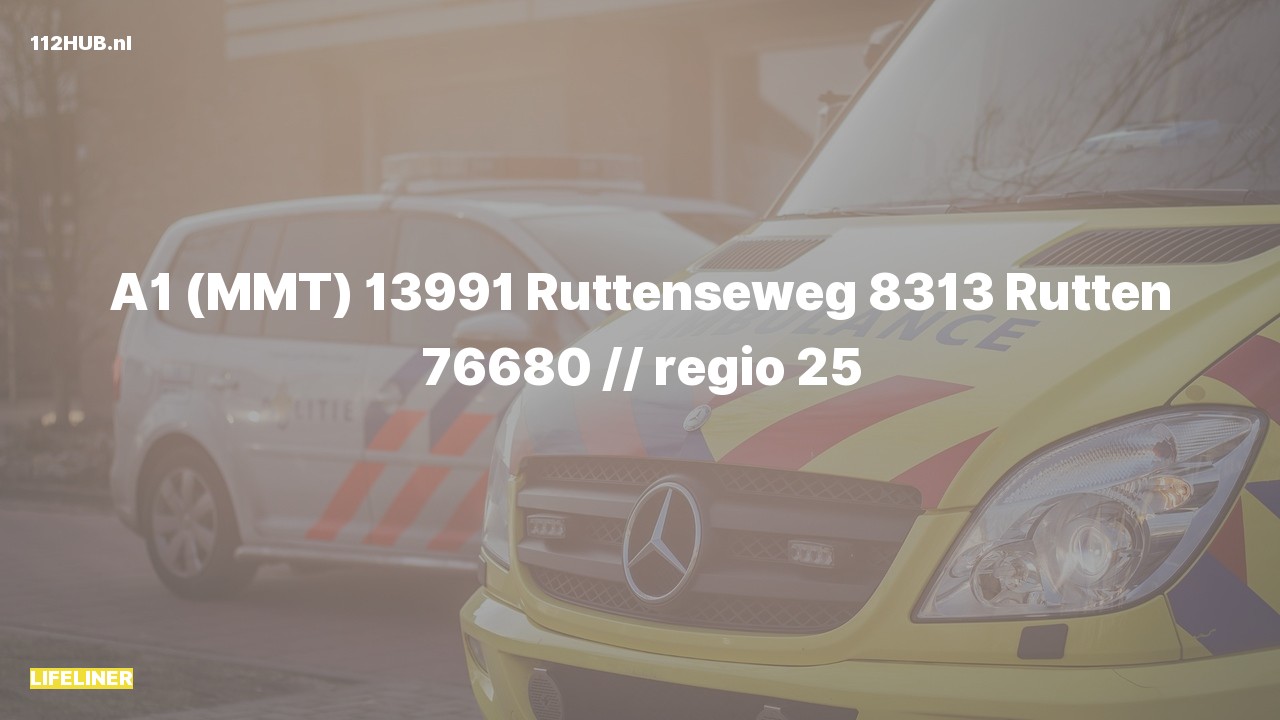 Deelafbeelding voor Traumahelikopter met spoed naar de Ruttenseweg in Rutten.