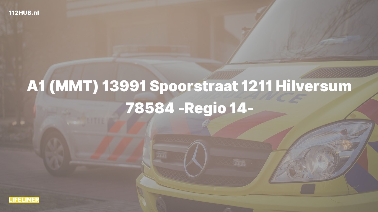 Deelafbeelding voor Traumahelikopter met spoed naar de Spoorstraat in Hilversum.