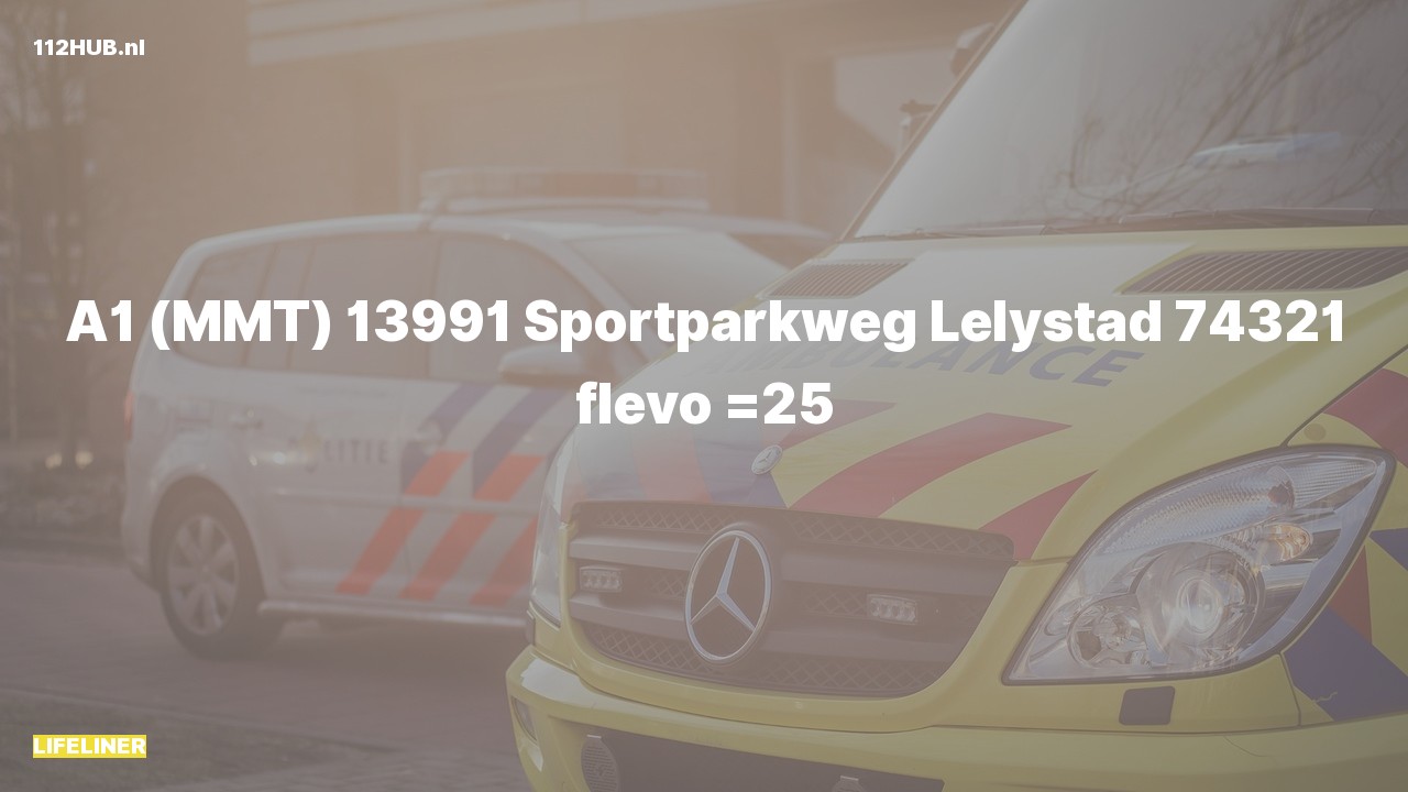 Deelafbeelding voor Traumahelikopter met spoed naar de Sportparkweg in Lelystad.