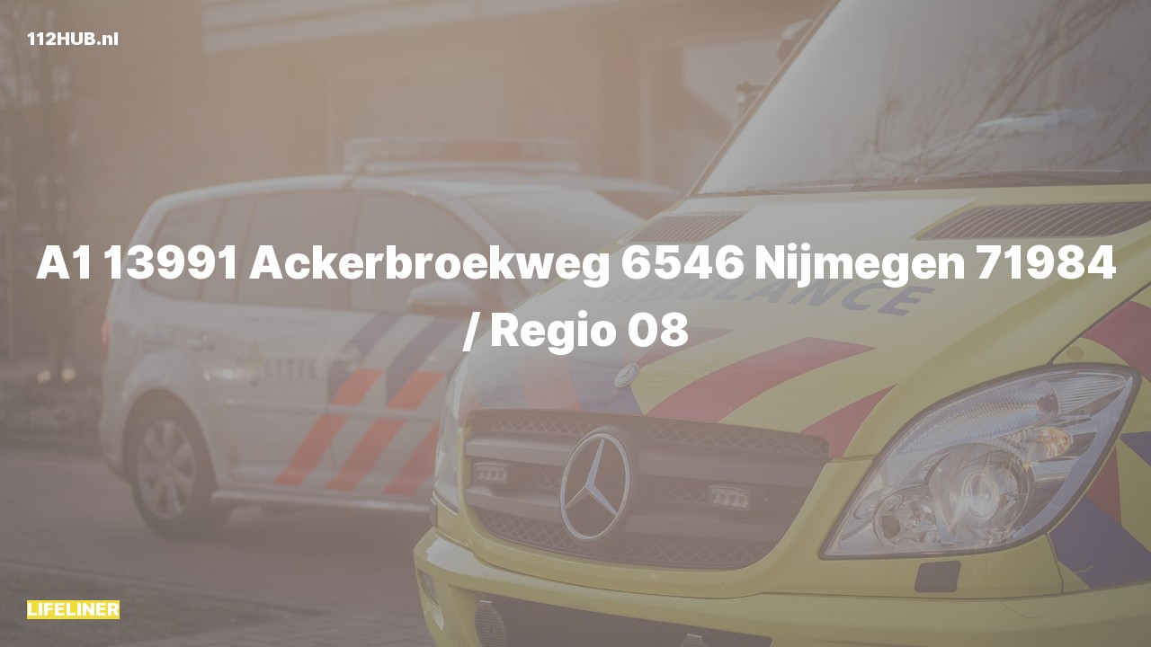 Deelafbeelding voor Traumahelikopter met spoed naar de Ackerbroekweg in Nijmegen.