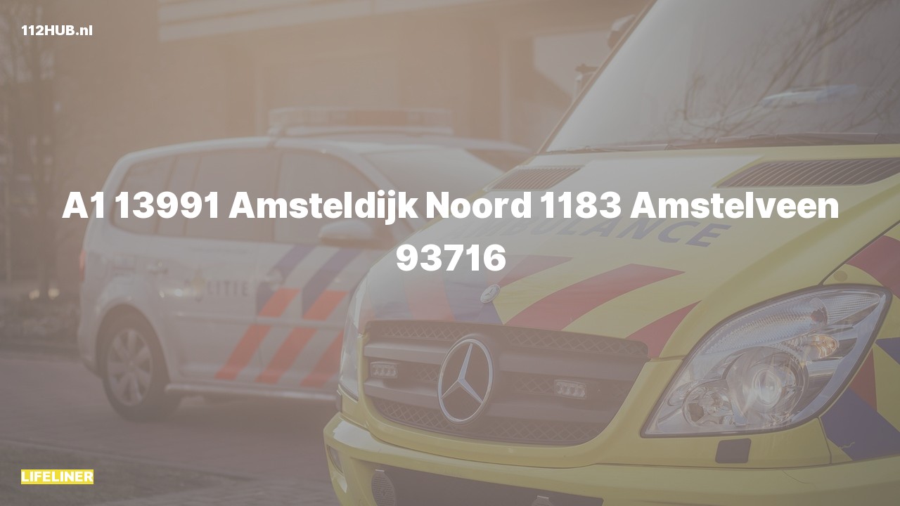 Deelafbeelding voor De traumahelikopter is met spoed uitgerukt naar de Amsteldijk Noord in Amstelveen