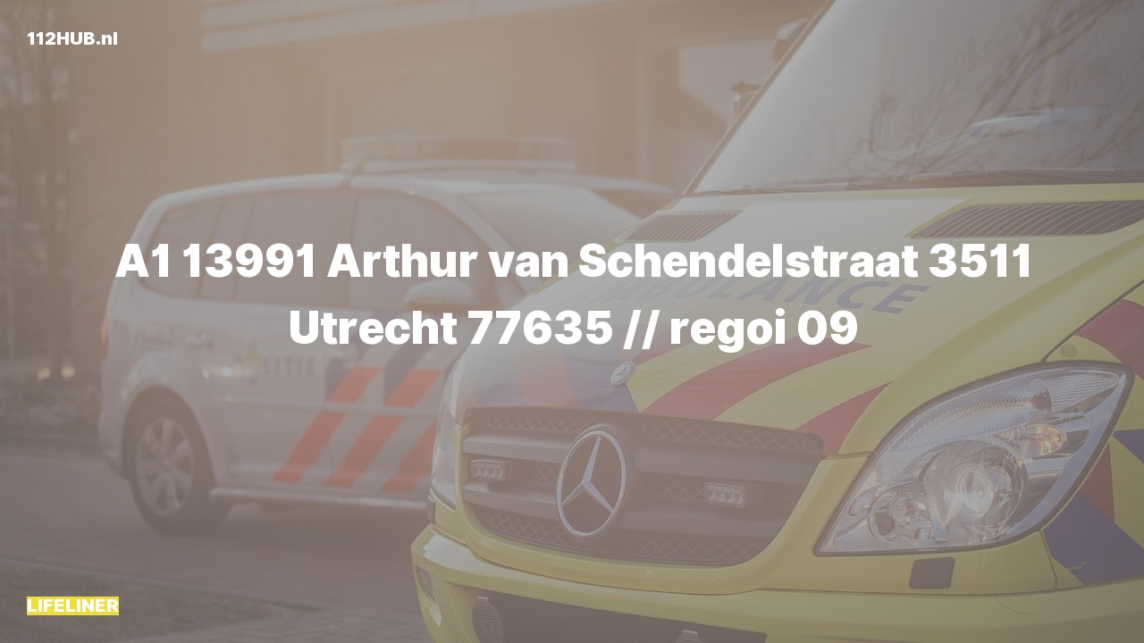 Deelafbeelding voor Traumahelikopter met spoed naar de Arthur van Schendelstraat in Utrecht.