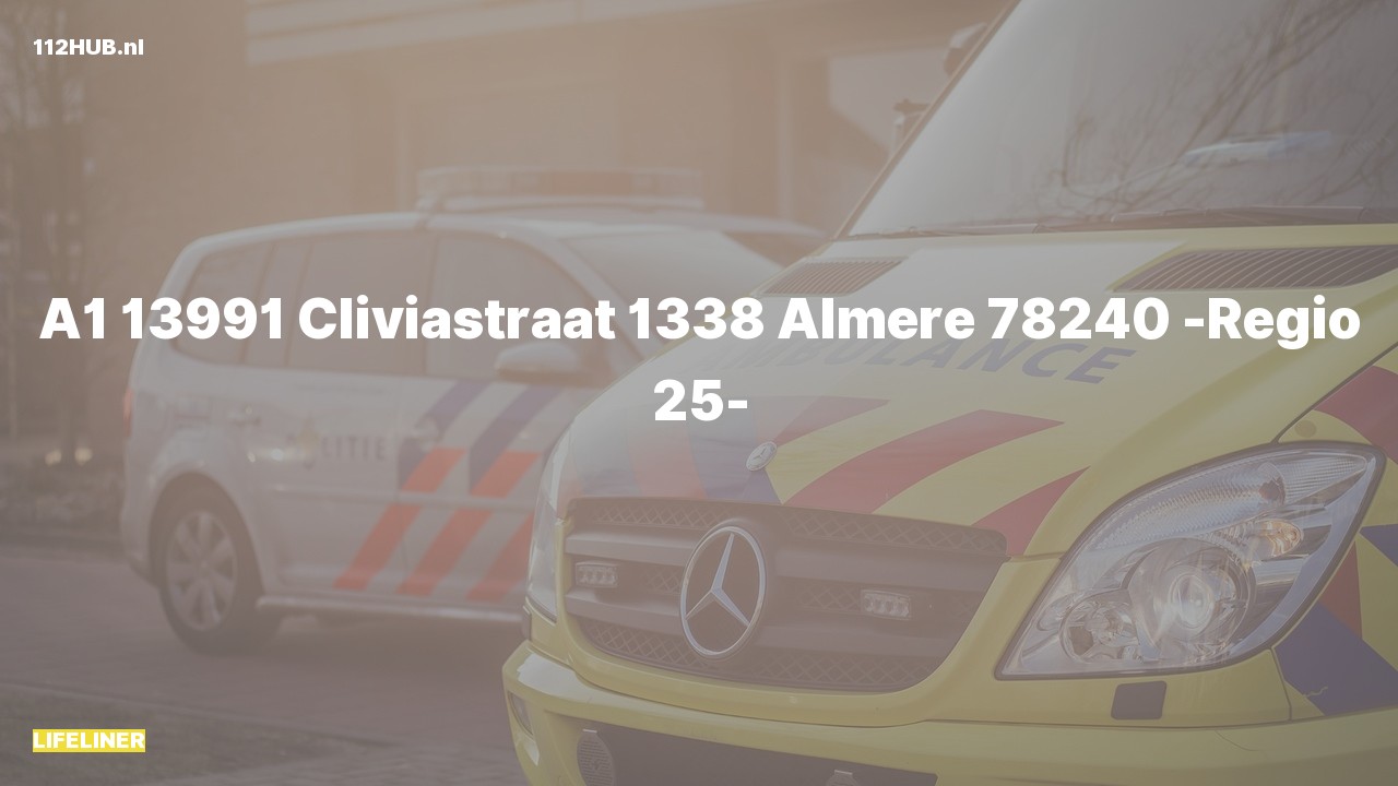Deelafbeelding voor Traumahelikopter met spoed naar de Cliviastraat in Almere.