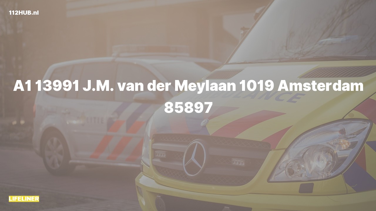 Deelafbeelding voor De traumahelikopter is met spoed uitgerukt naar de J.M. van der Meylaan in Amsterdam