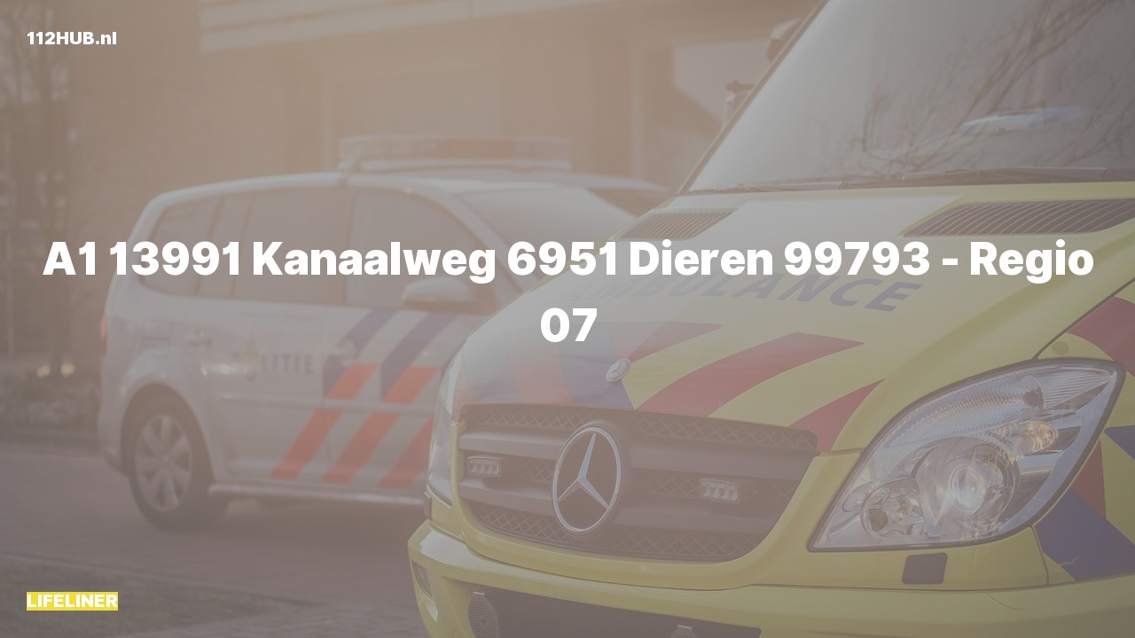 Deelafbeelding voor De traumahelikopter is met spoed uitgerukt naar de Kanaalweg in Dieren