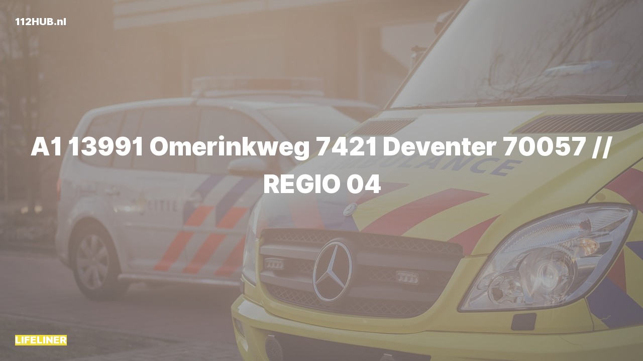 Deelafbeelding voor Traumahelikopter met spoed naar de Omerinkweg in Deventer.