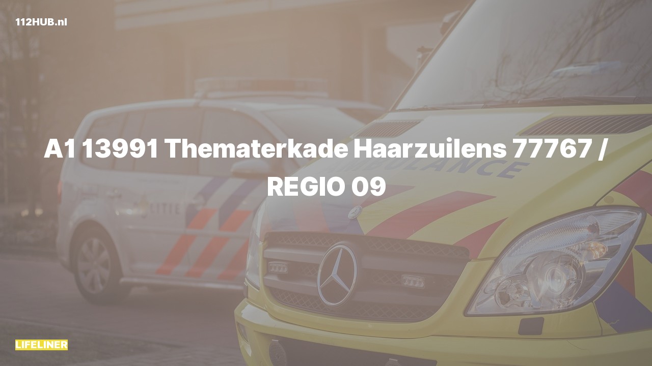 Deelafbeelding voor Traumahelikopter met spoed naar de Thematerkade in Haarzuilens.