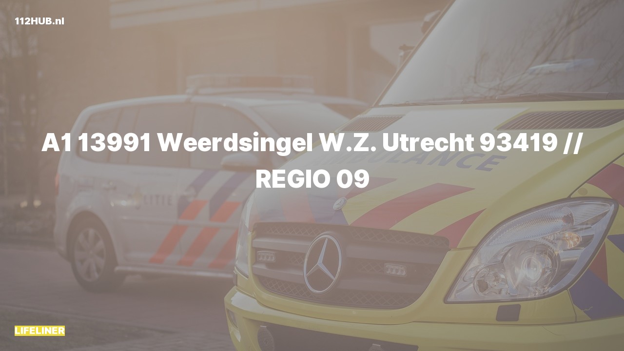 Deelafbeelding voor De traumahelikopter is met spoed uitgerukt naar de Weerdsingel W.Z. in Utrecht