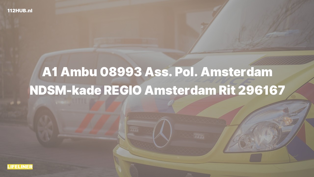 Deelafbeelding voor De traumahelikopter is met spoed uitgerukt naar de NDSM-kade in Amsterdam