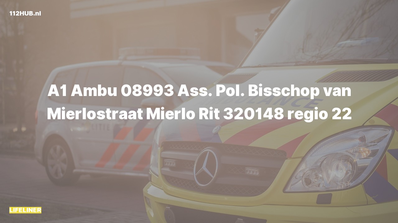 Deelafbeelding voor De traumahelikopter is met spoed uitgerukt naar de Bisschop van Mierlostraat in Mierlo