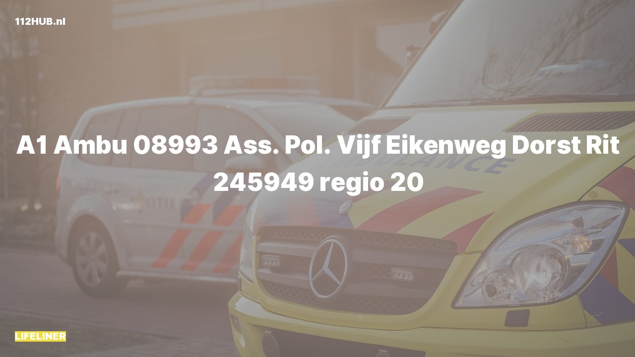 Deelafbeelding voor Traumahelikopter met spoed naar de Vijf Eikenweg in Dorst.