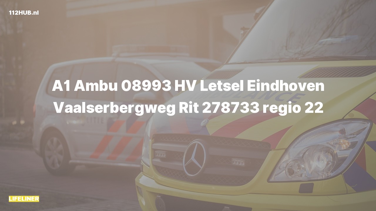 Deelafbeelding voor De traumahelikopter is met spoed uitgerukt naar de Vaalserbergweg in Eindhoven