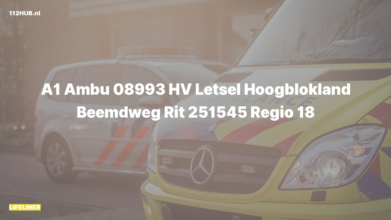 Deelafbeelding voor Traumahelikopter met spoed naar de Beemdweg in Hoogblokland.