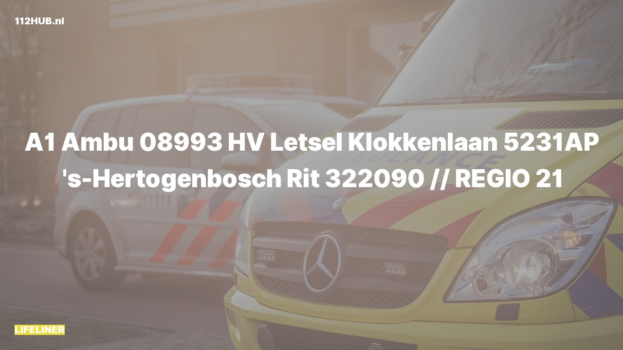 Deelafbeelding voor De traumahelikopter is met spoed uitgerukt naar de Klokkenlaan in 's-Hertogenbosch