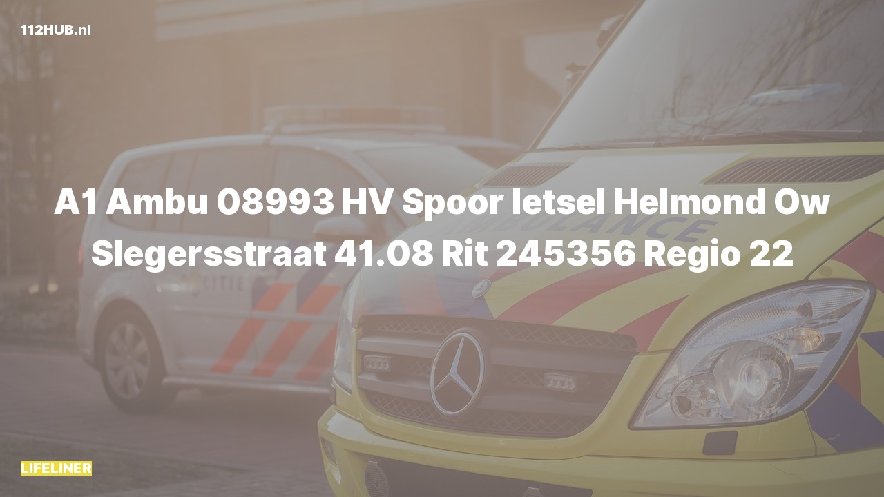 Deelafbeelding voor Traumahelikopter met spoed naar de Slegersstraat in Helmond.