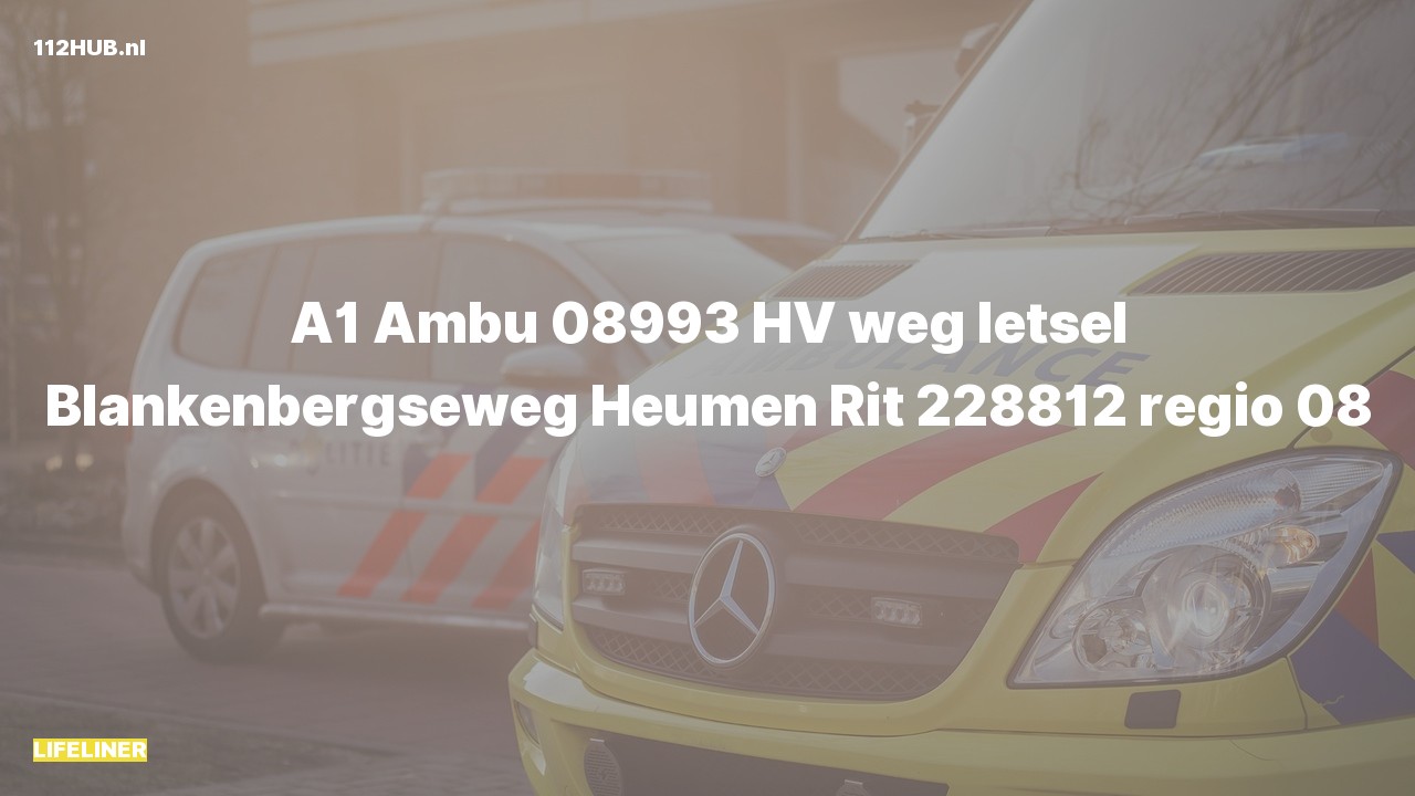Deelafbeelding voor Traumahelikopter met spoed voor ongeval met letsel naar de Blankenbergseweg in Heumen.