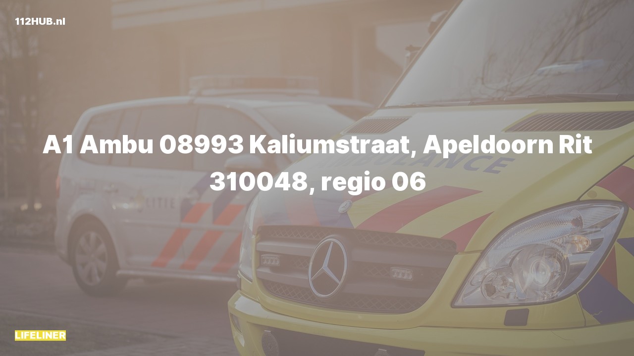 Deelafbeelding voor De traumahelikopter is met spoed uitgerukt naar de Kaliumstraat in Apeldoorn